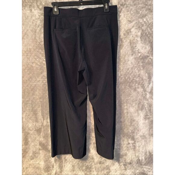 Athleta Women’s Tribeca Crop Black High Rise wide Leg Dress Pants size 6 s281969 - Picture 7 of 10